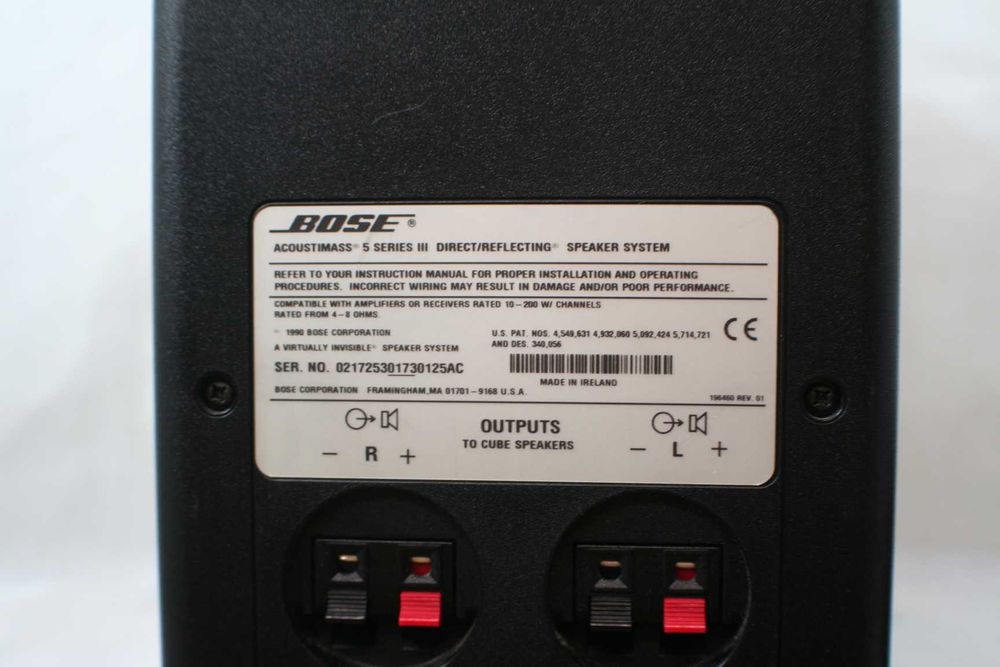 Subwoofer pasywny + Sat BOSE Acousticmass 5 Series |||