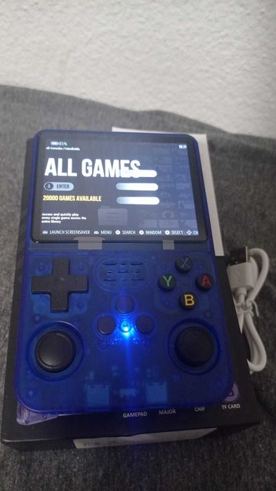 Consola Portátil Retrô R36 - Azul - Nova!!
