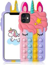 Mulafnxal Color Unicorn silikonowe etui do iPhone 12 Pro Max 6,7"