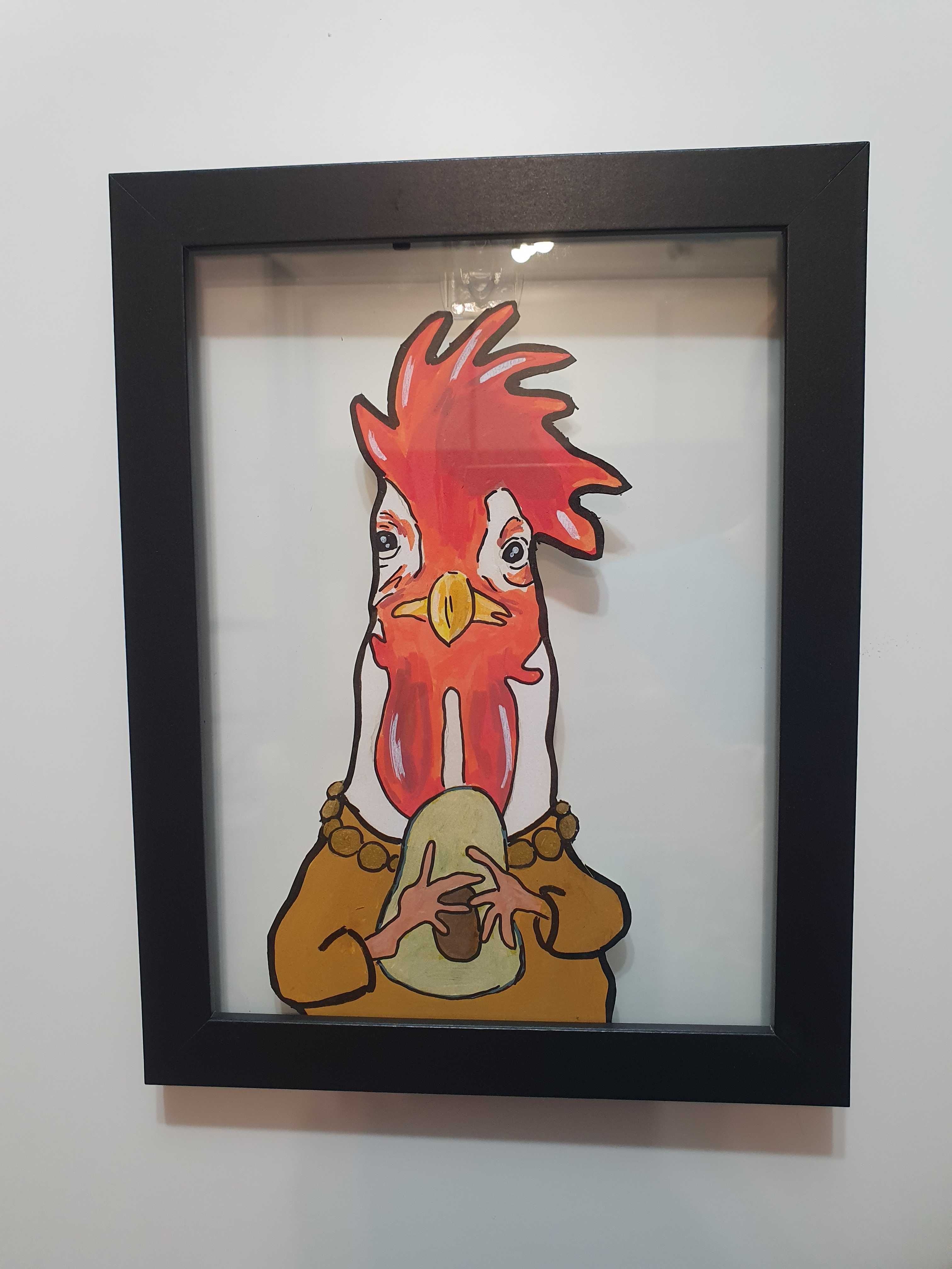 Grafika Obraz KURA AVOKADO 16x21 Vegan