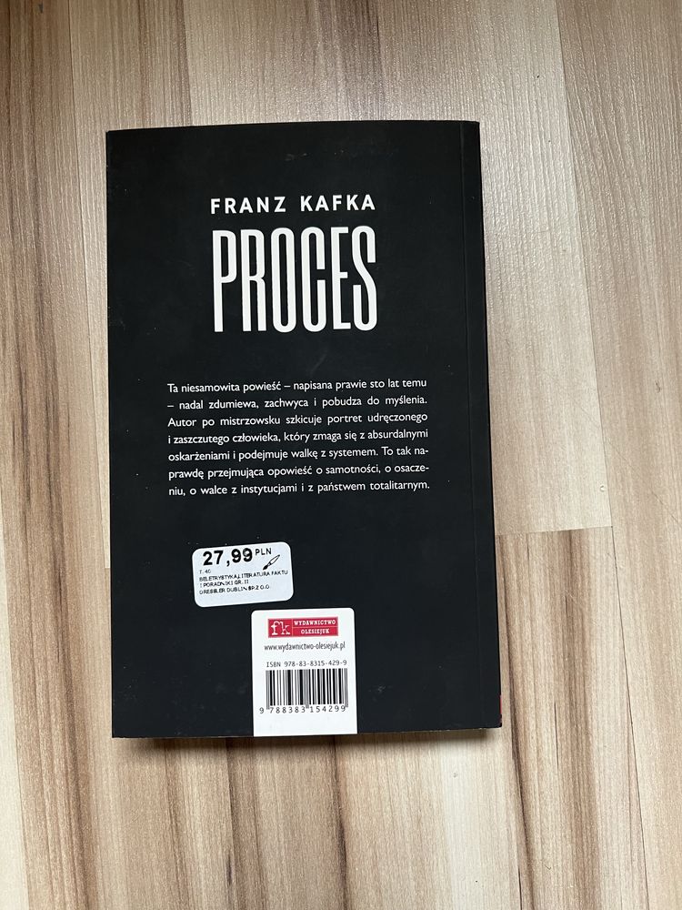 "Proces" Franz Kafka