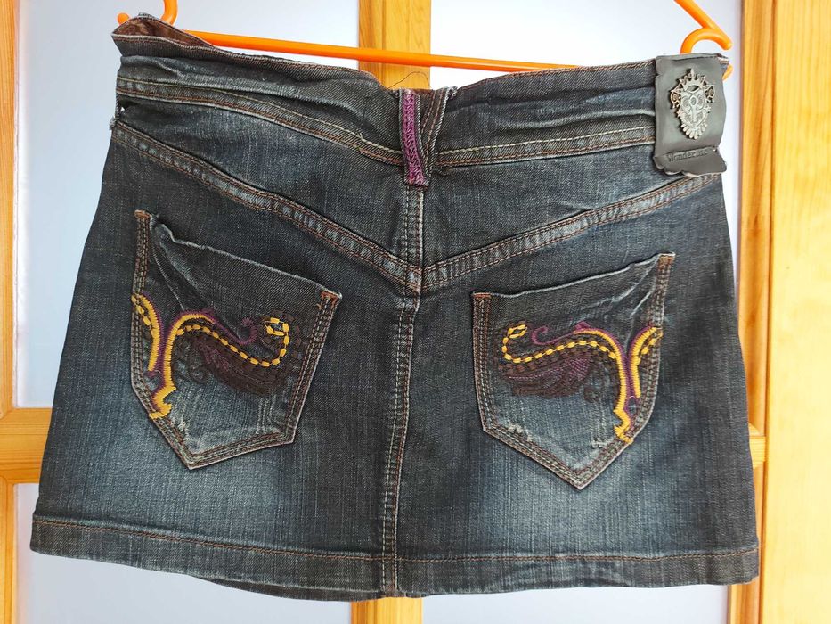 Spódnica jeansowa, krótka, rozm. M