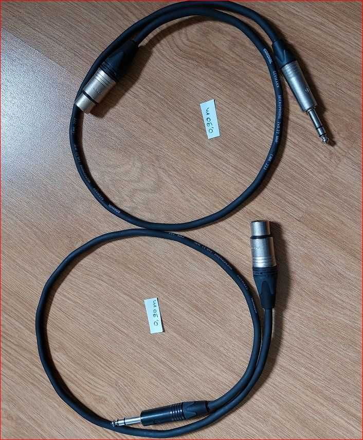 Cabos balanceados XLR e TRS