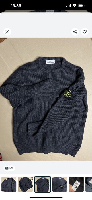 Вязаный свитер Stone Island оригинал винтаж размер L