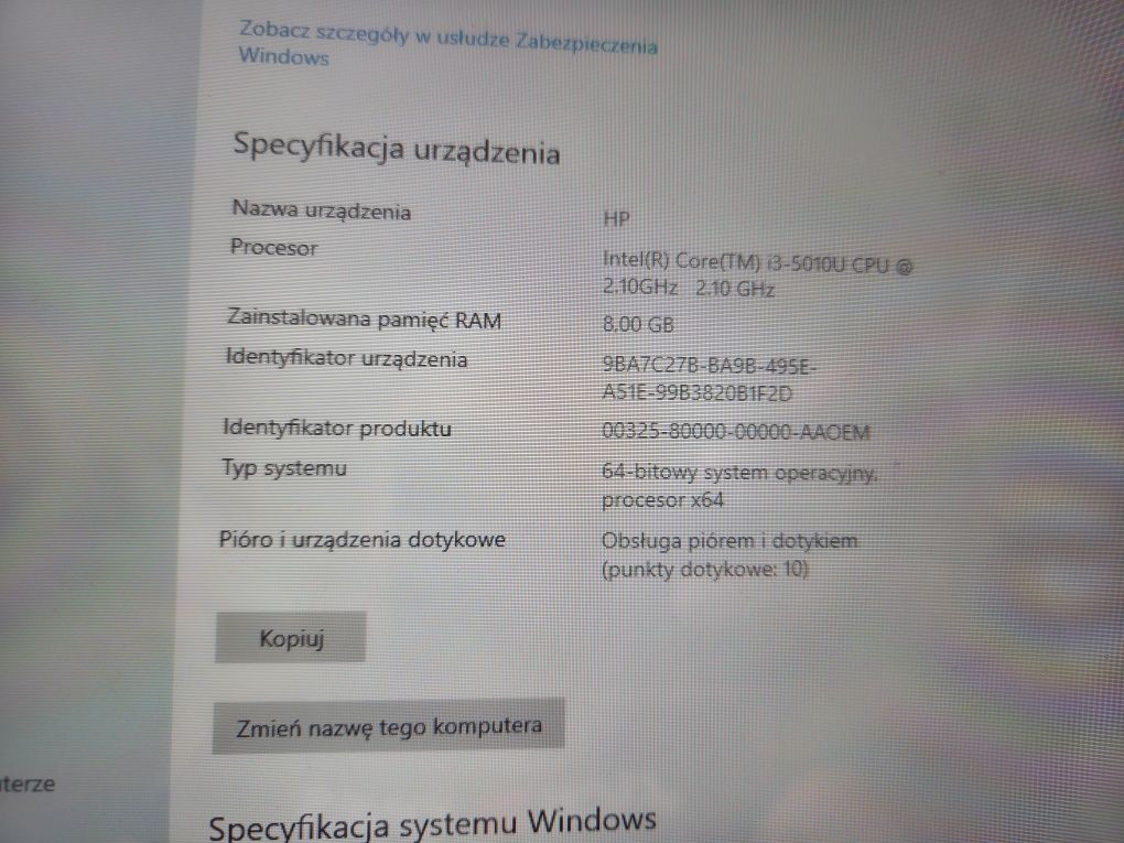 Laptop komputer HP x360 ekran dotykowy