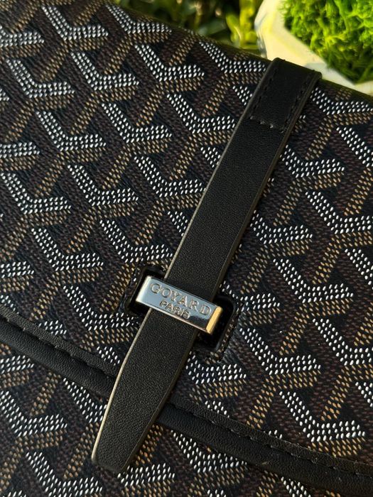 Сумка Goyard кросбоди кожаная через плечо барсетка Гоярд мужская