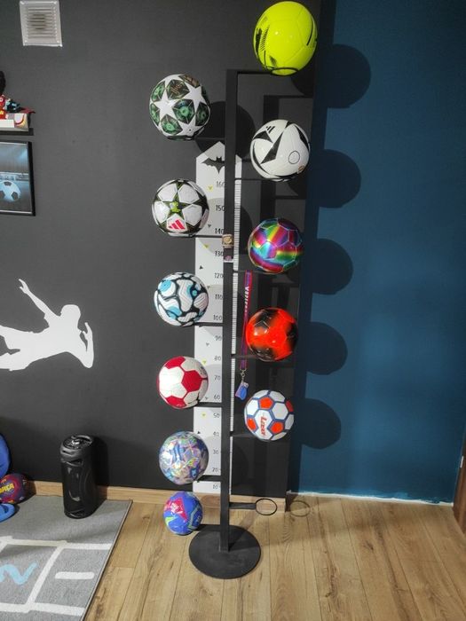 Metalowy solidny Stojak półka na wymiar piłki organizer do piłek