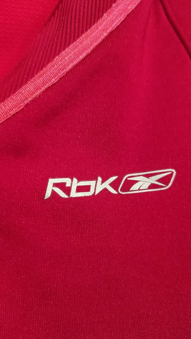 Damska różowa bokserka bluzka na ramiączka koszulka sportowa Reebok rb