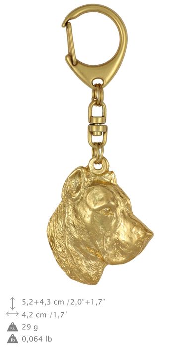 Presa Canario brelok pozłacany w pudełku Art-Dog