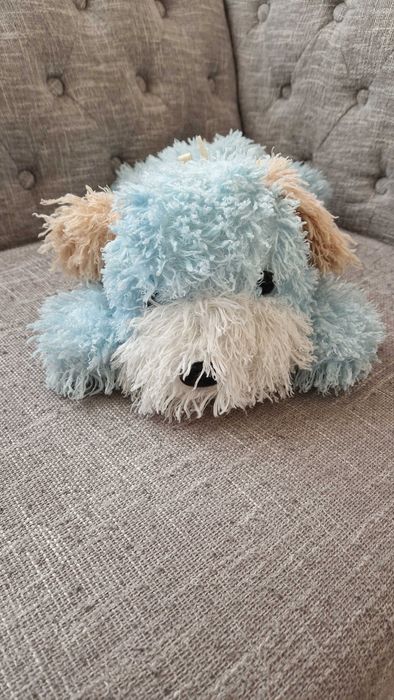 Peluche - cão azul, NOVO