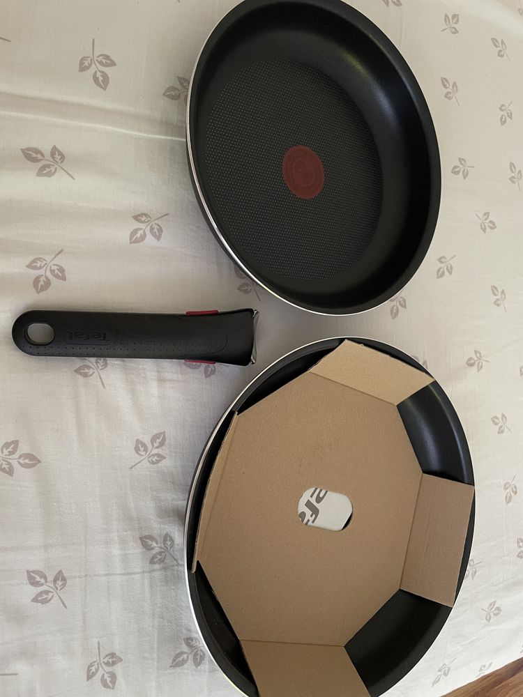 Zestaw 2 patelni tefal z uchwytem