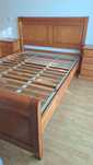 Cama Casal Pinho + 2 mesas cabeceira