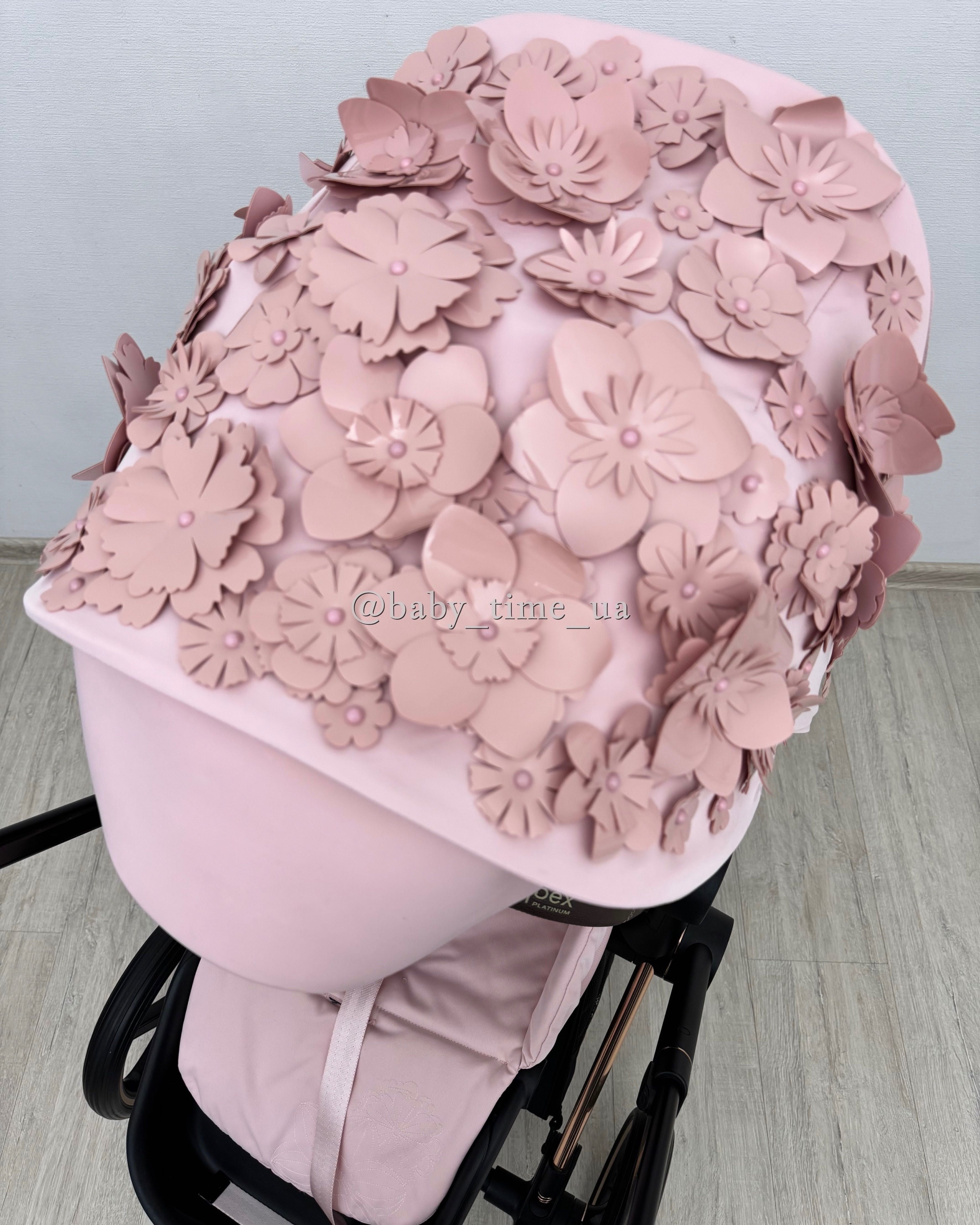Cybex Priam 4.0 Rose Gold/Simply Flowers коляска Сайбекс Пріам 2024