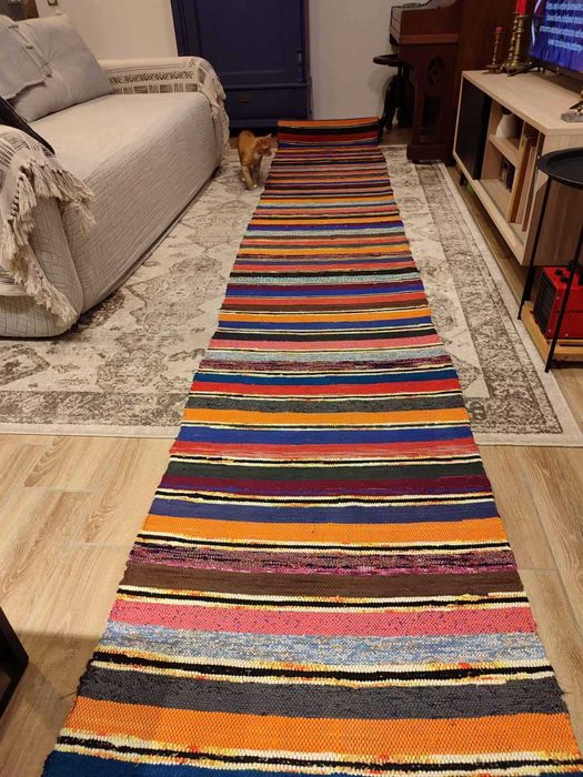 Домоткана доріжка 11 метрів, ручна робота, 1960-ті, Чернігівщина.