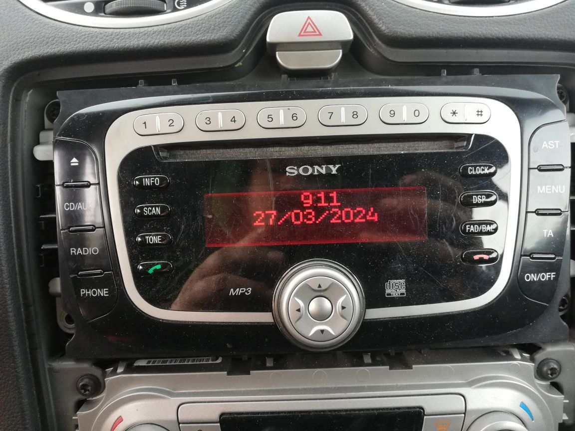 Radio Sony Ford Focus mk2 i C-max Lift Mondeo Galaxy S-max MP3 kod