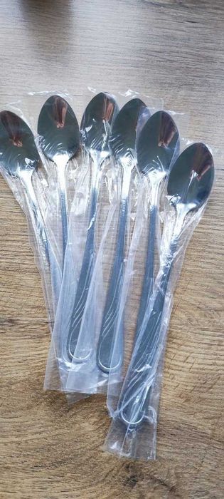 Nowe Szklanki Do Kawy Latte + łyżeczki Zestaw Szklanek Na Kawę X6