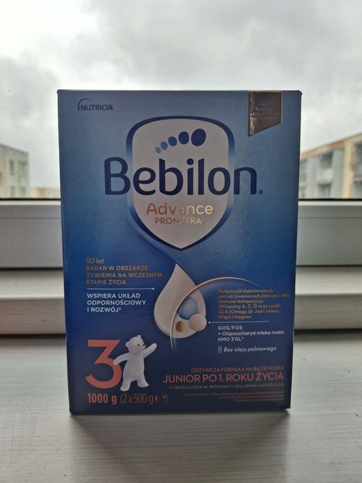 Mleko modyfikowane Bebilon 3 advance pronutra 1000g