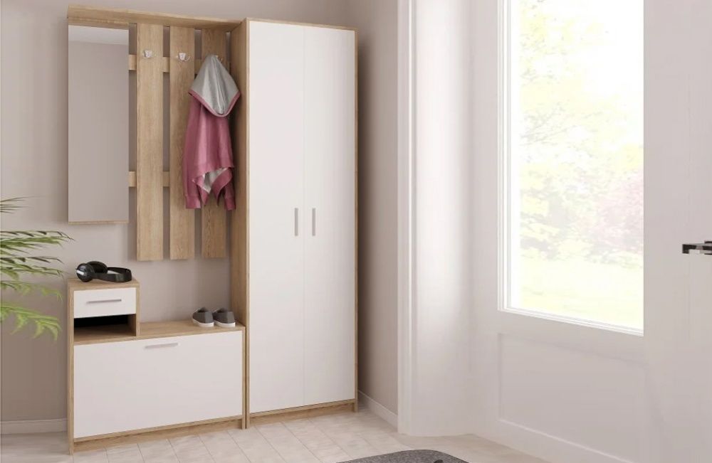 Прихожая Модерн комплектом и помодульно (тумба+шкаф+вешалка) Наличие