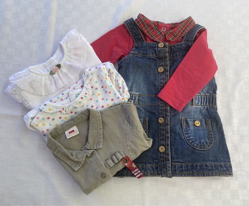 Conjunto lote roupa bebé menina 3-6 meses 10€ tudo