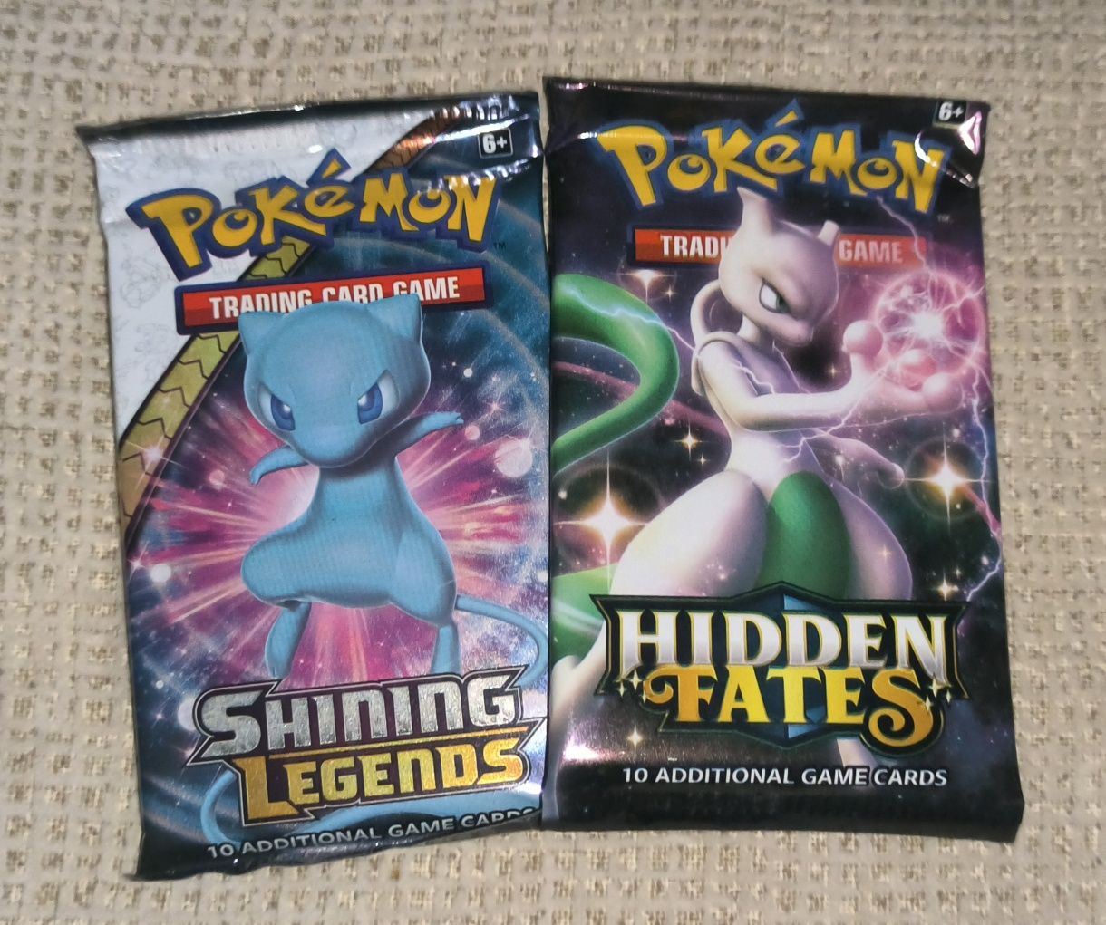 Shining Legends & Hidden Fates booster packs
