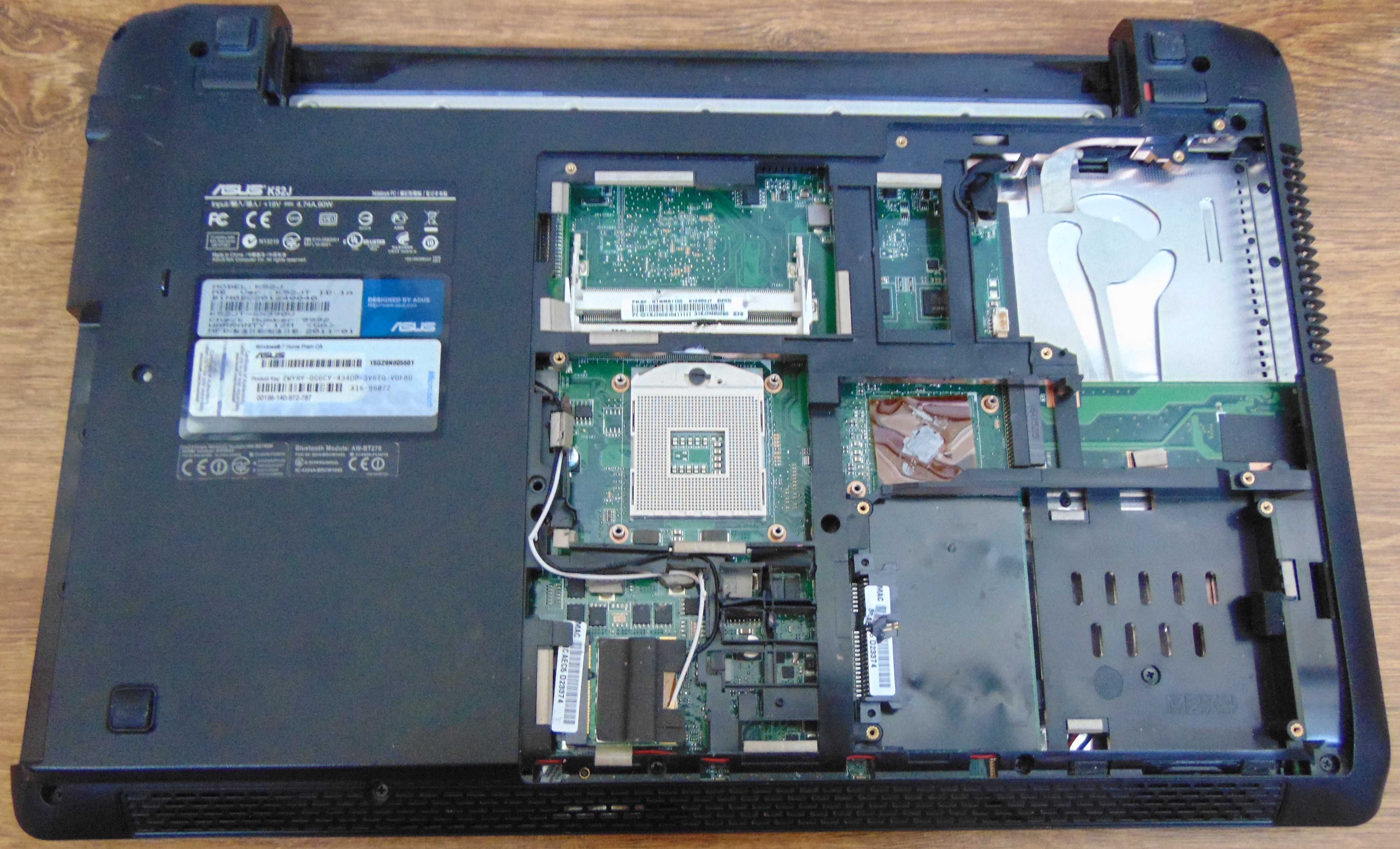 запчасти ноутбука Asus K52 (X52) (разборка)