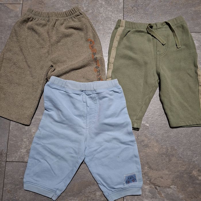 Zestaw 11 szt spodnie chłopięce r. 68