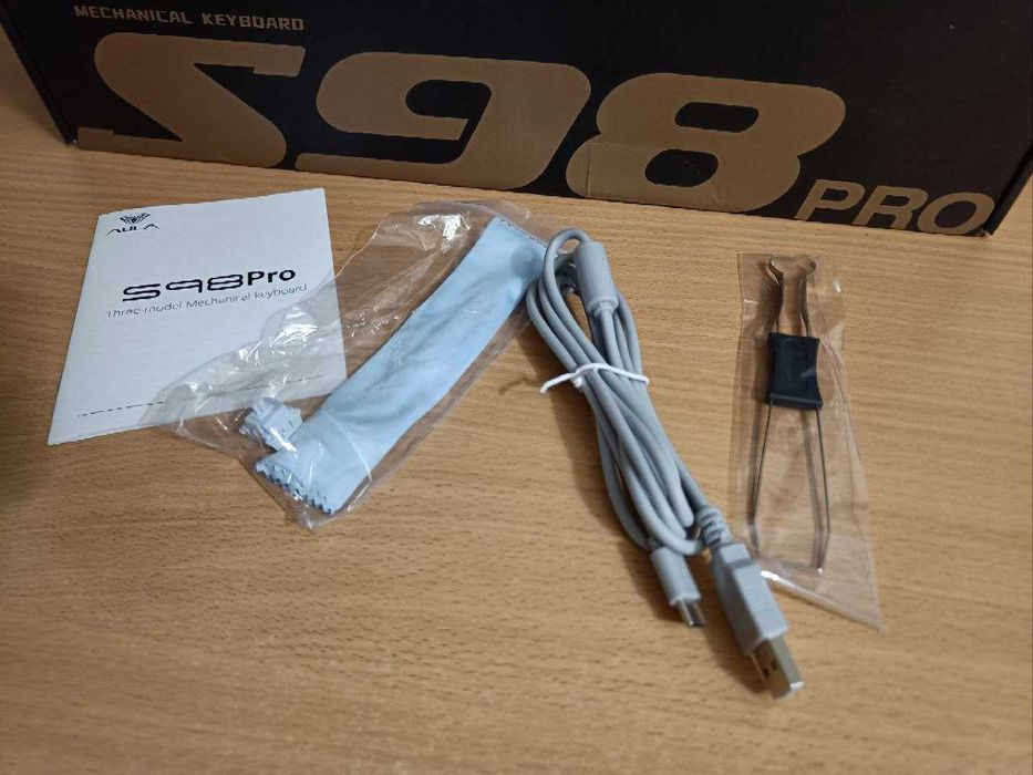 Механічна ігрова 96% full size бездротова клавіатура Aula S98 Pro