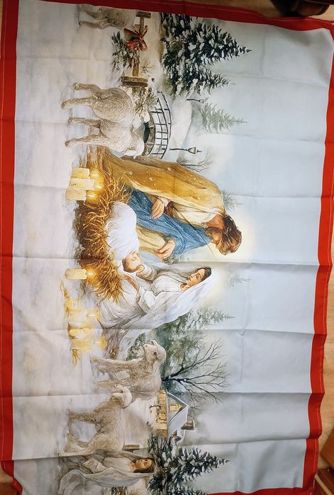 Obrus świąteczny prostokątny 140x220