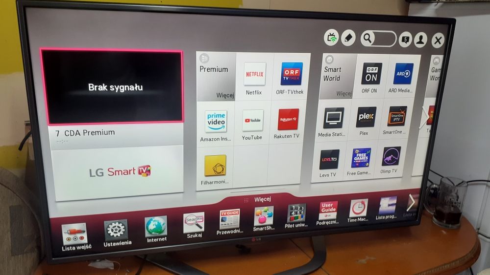 Tv LG smart tv 47cali wifi NetFlix YouTube dvbt t2 sterowanie telefone