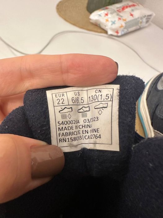 Дитячі зимові черевики Reima Qing 22 Темно-сині 22 розмір