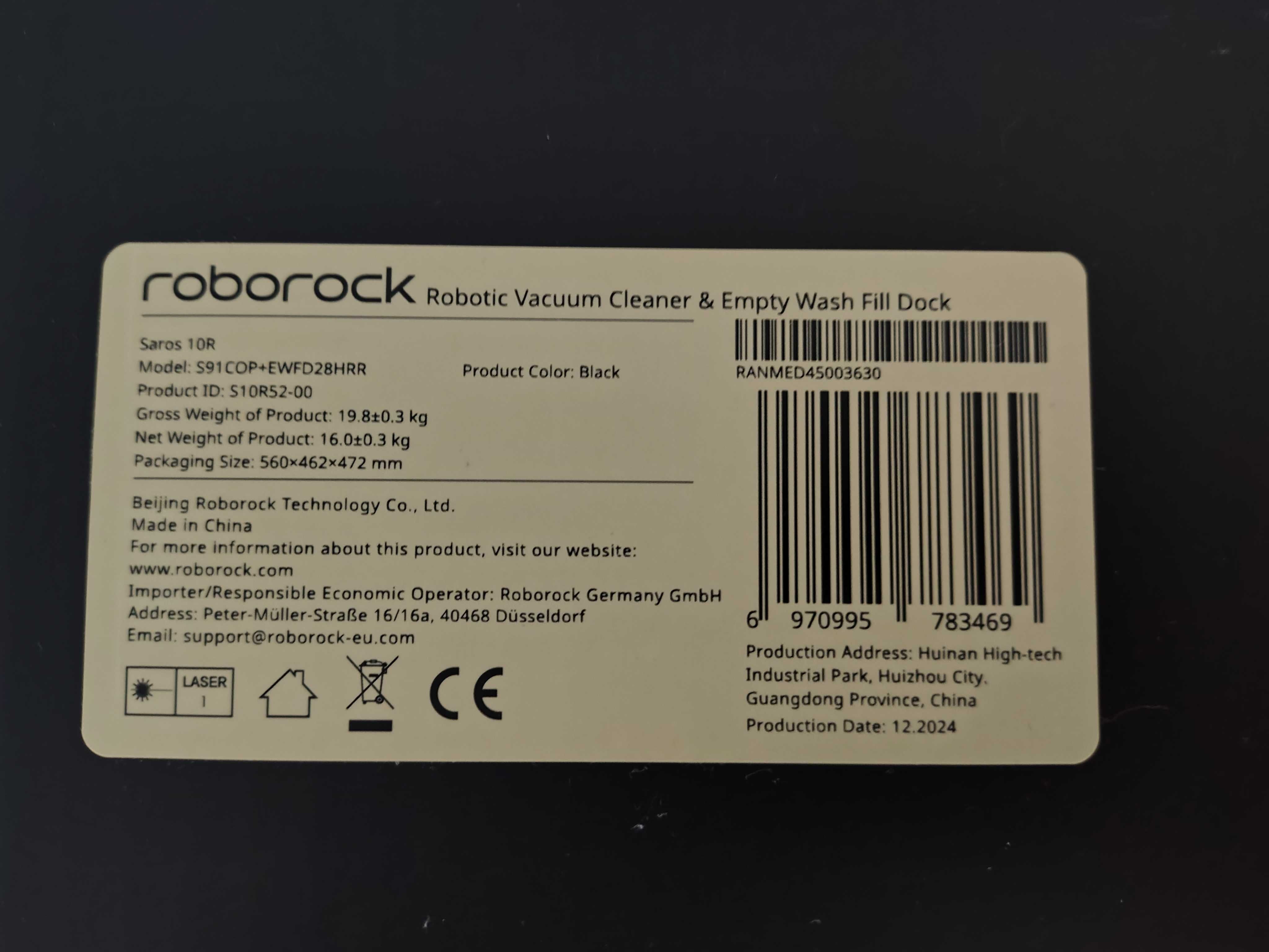 Robot sprzątający ROBOROCK Saros 10R
