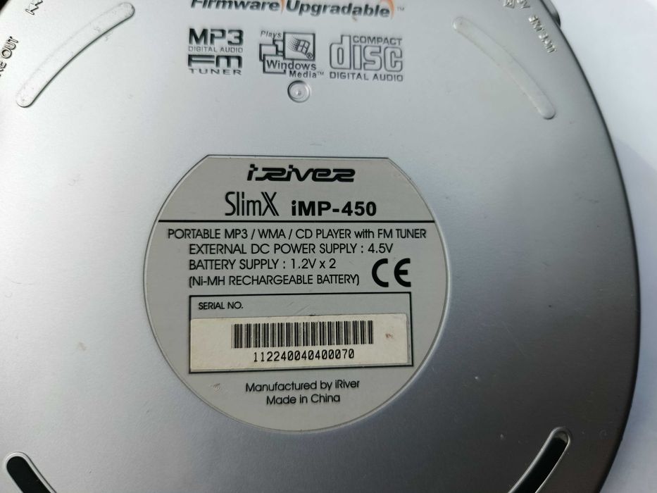 Discman iriver slimx imp-450