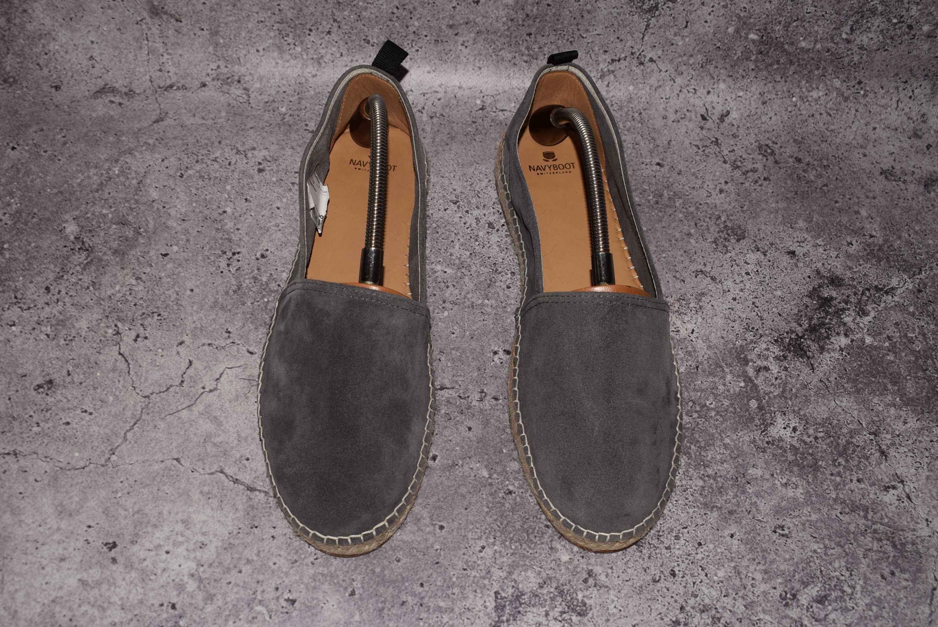 Navyboot Espadrilles (Мужские Кожаные Кеды Еспадрильи Навибут Замш )