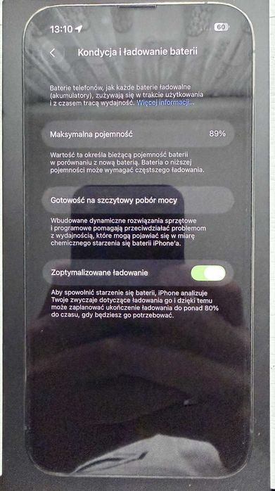 Iphone 13 pro | Alpejska zieleń | 128Gb | 89% baterii | Stan BDB