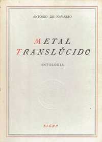11187

Metal Translúcido : Antologia
de António Navarro
