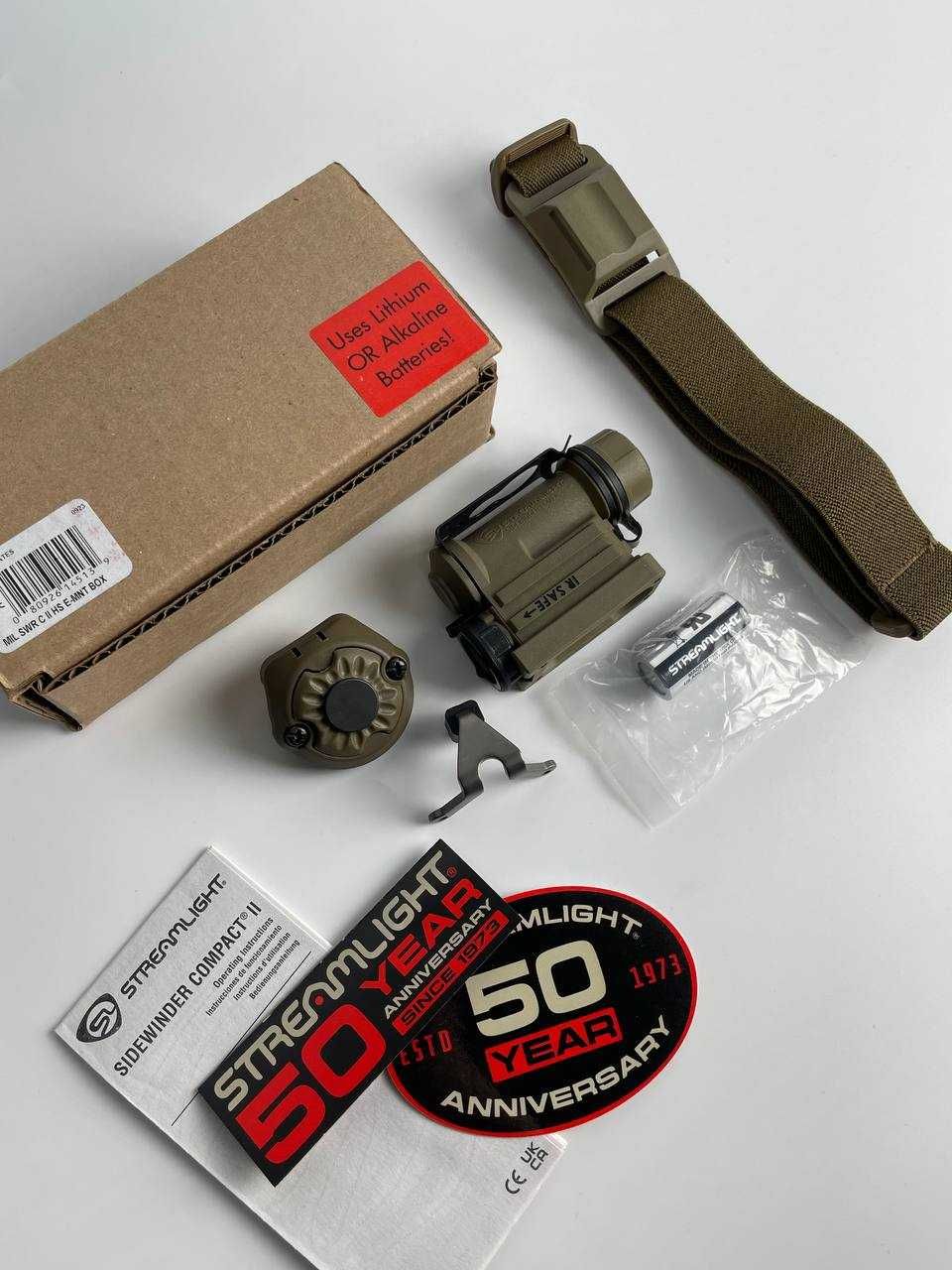 Ліхтар Streamlight Sidewinder Compact II, повний комплект, койот