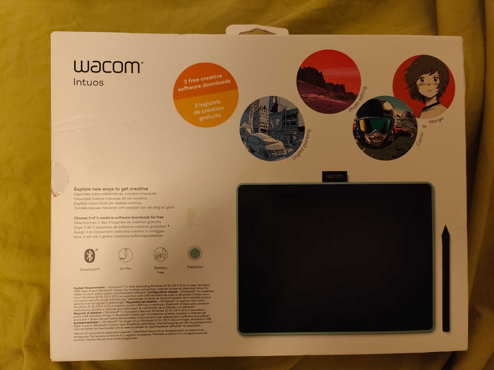Wacom Intuos M com Bluetooth CTL-6100WL