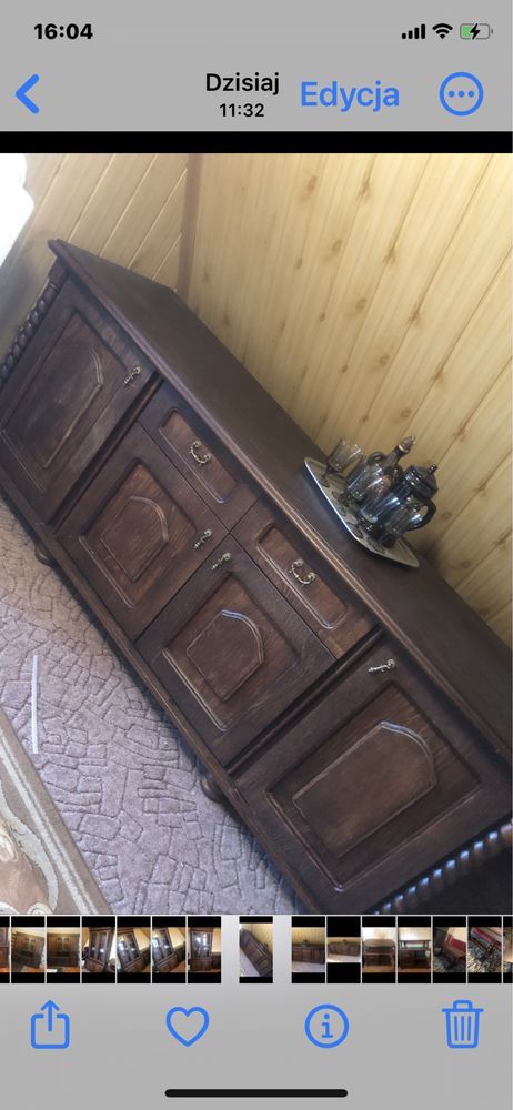 Zestaw mebli drewnianych swarzedzkich do sprzedania  , s