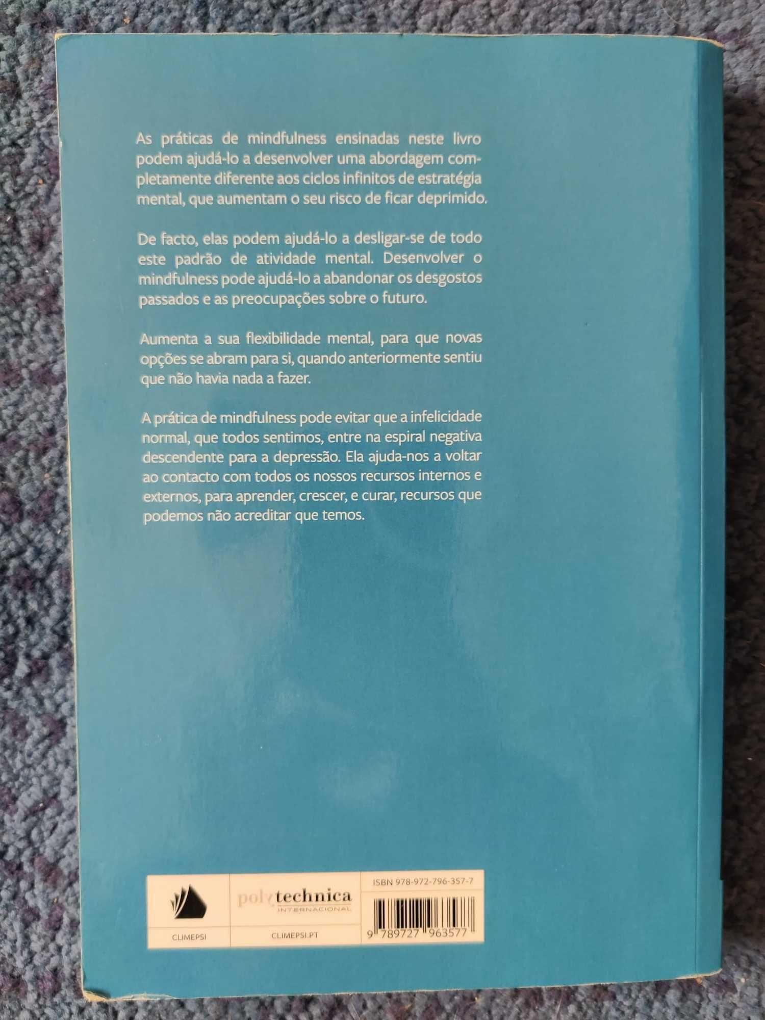 Mindfulness Contra a Depressão de Mark Williams, Kabat-Zinn, outros