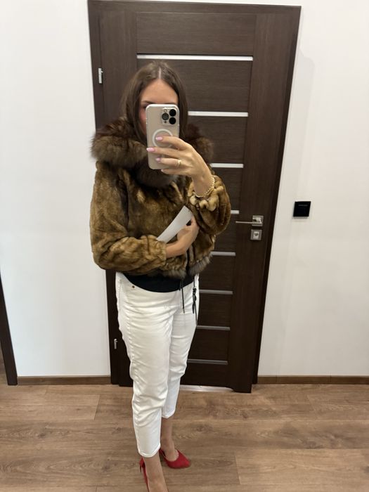 Futro naturalne z norek, sobole nowe XS S