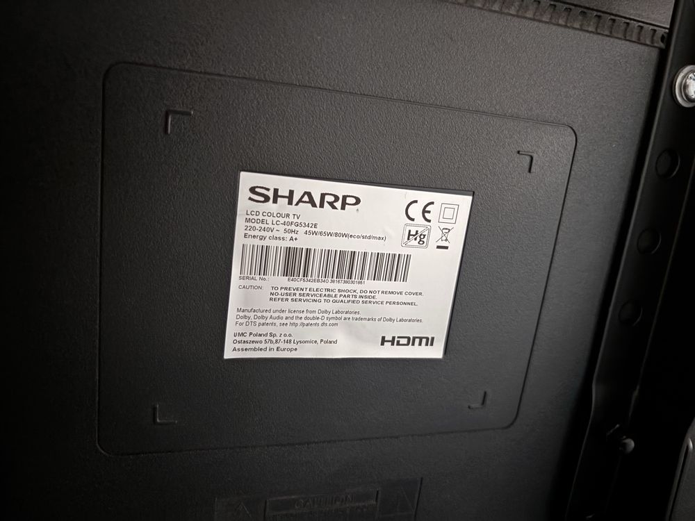 Telewizor Sharp + stojak