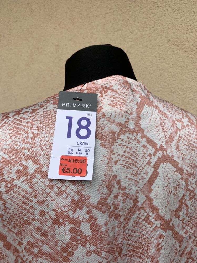 Nowa bluzka z wiązaniem marki Primark w rozmiarze 46 XXXL