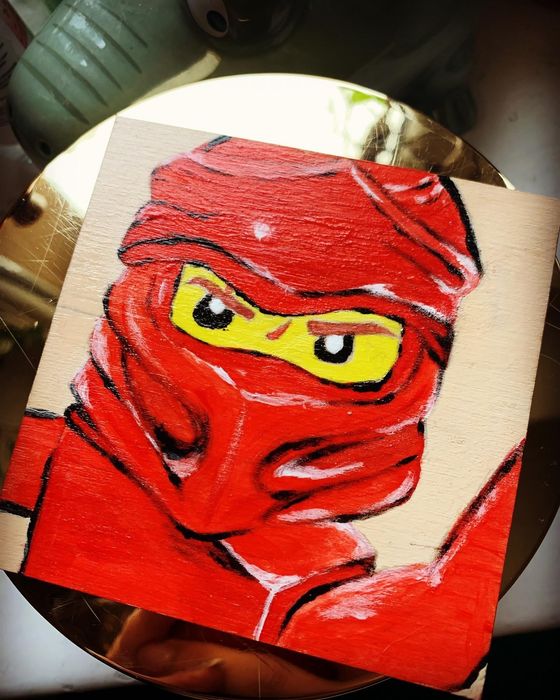 Drewniany prezent dla fana ninjago lego kai