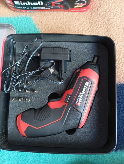 EINHELL Zestaw Wkrętak Akumulatorowy 3,6V 2,5Ah LED