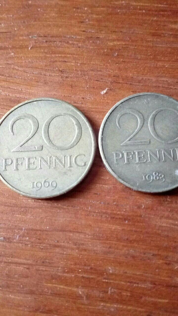 1 Marka DDR  z 1977roku 100 dinar Jugoslawia 1987