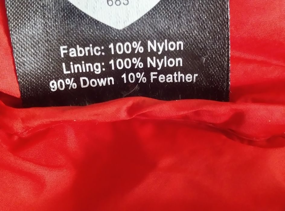 Kurtka puchowa Heldre czerwona r.XS