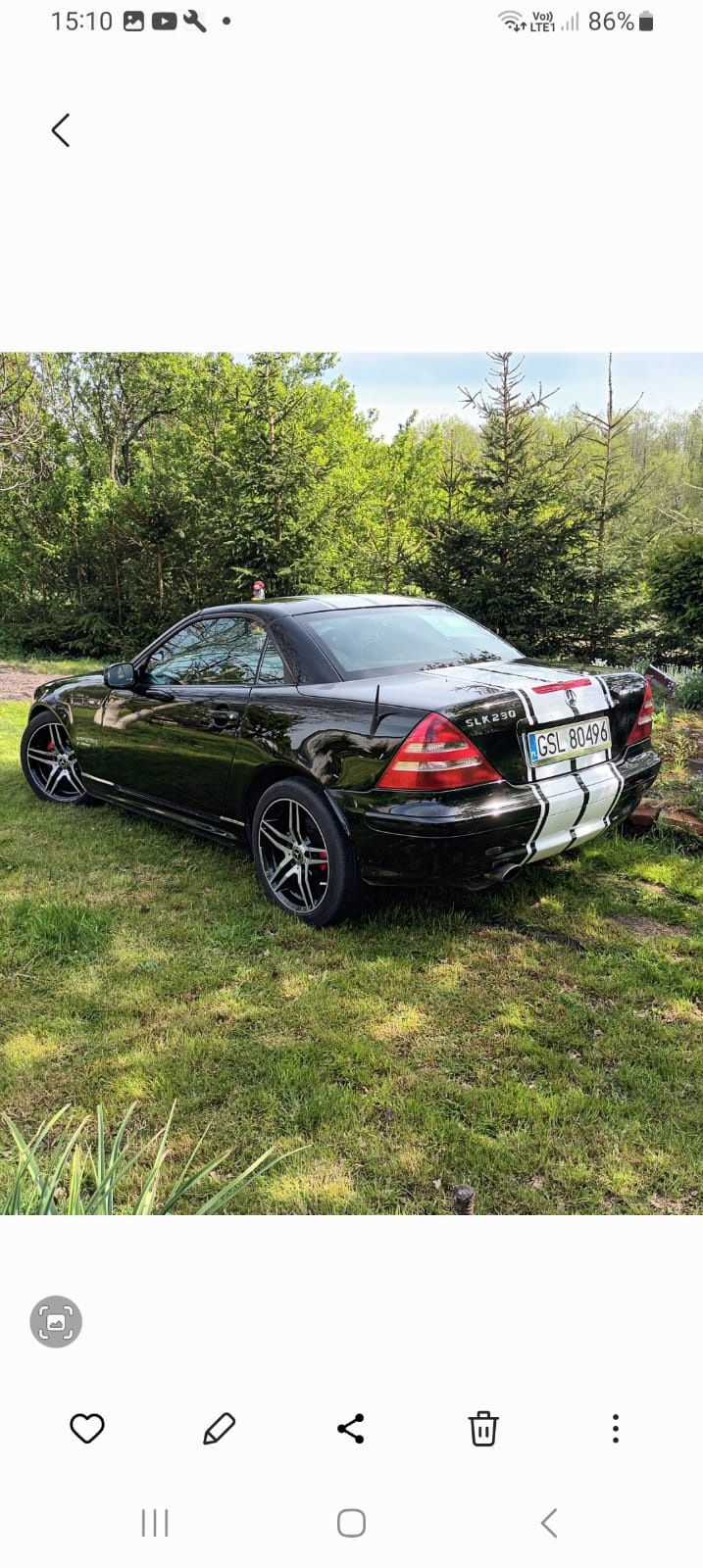 Mercedes SLK 2.3 kompresoor 200 KM