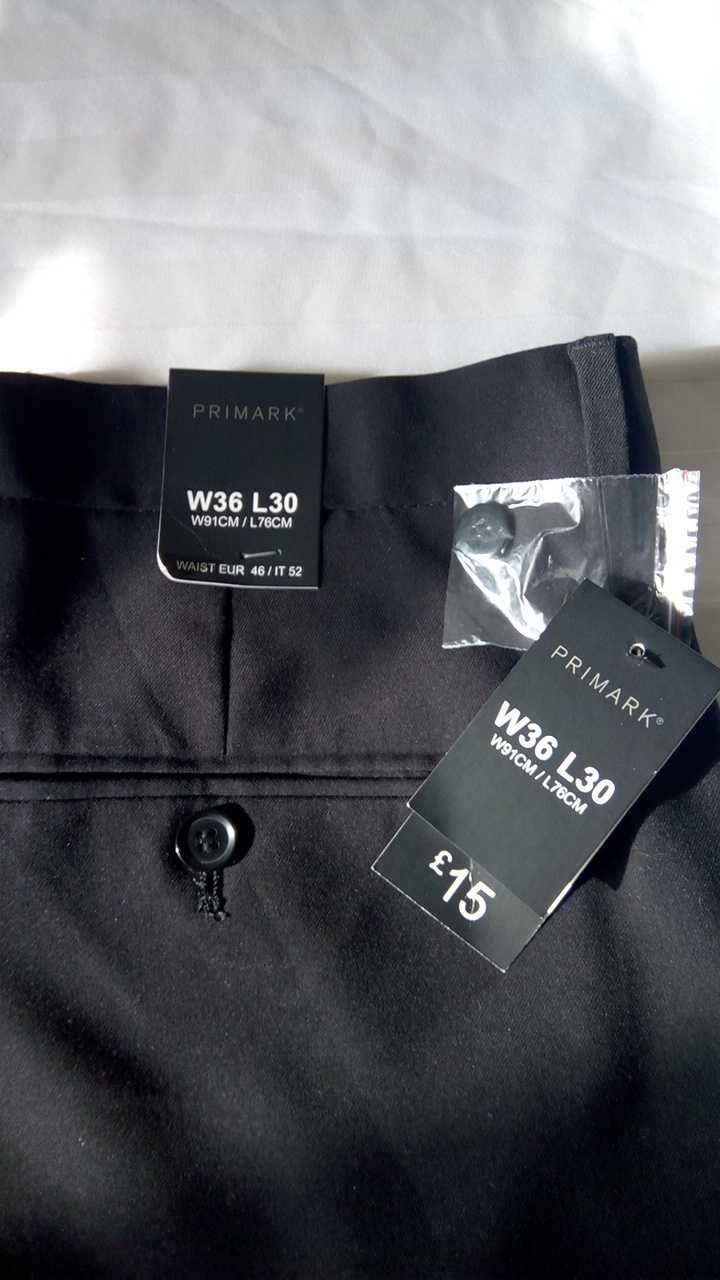 Брюки мужские Primark Slim Fit  стрейч  W36  L30