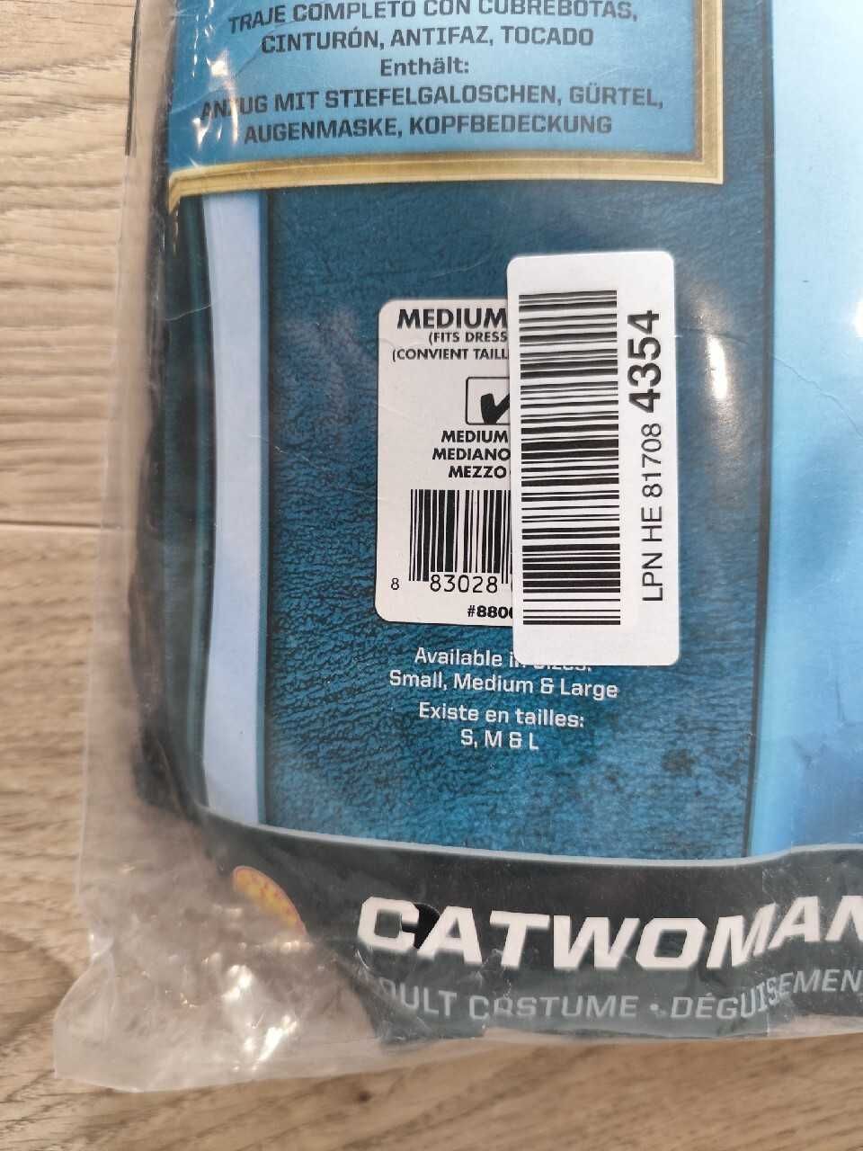 Kostium CATWOMAN kobieta kot Batman strój przebranie Cosplay nowy M/L
