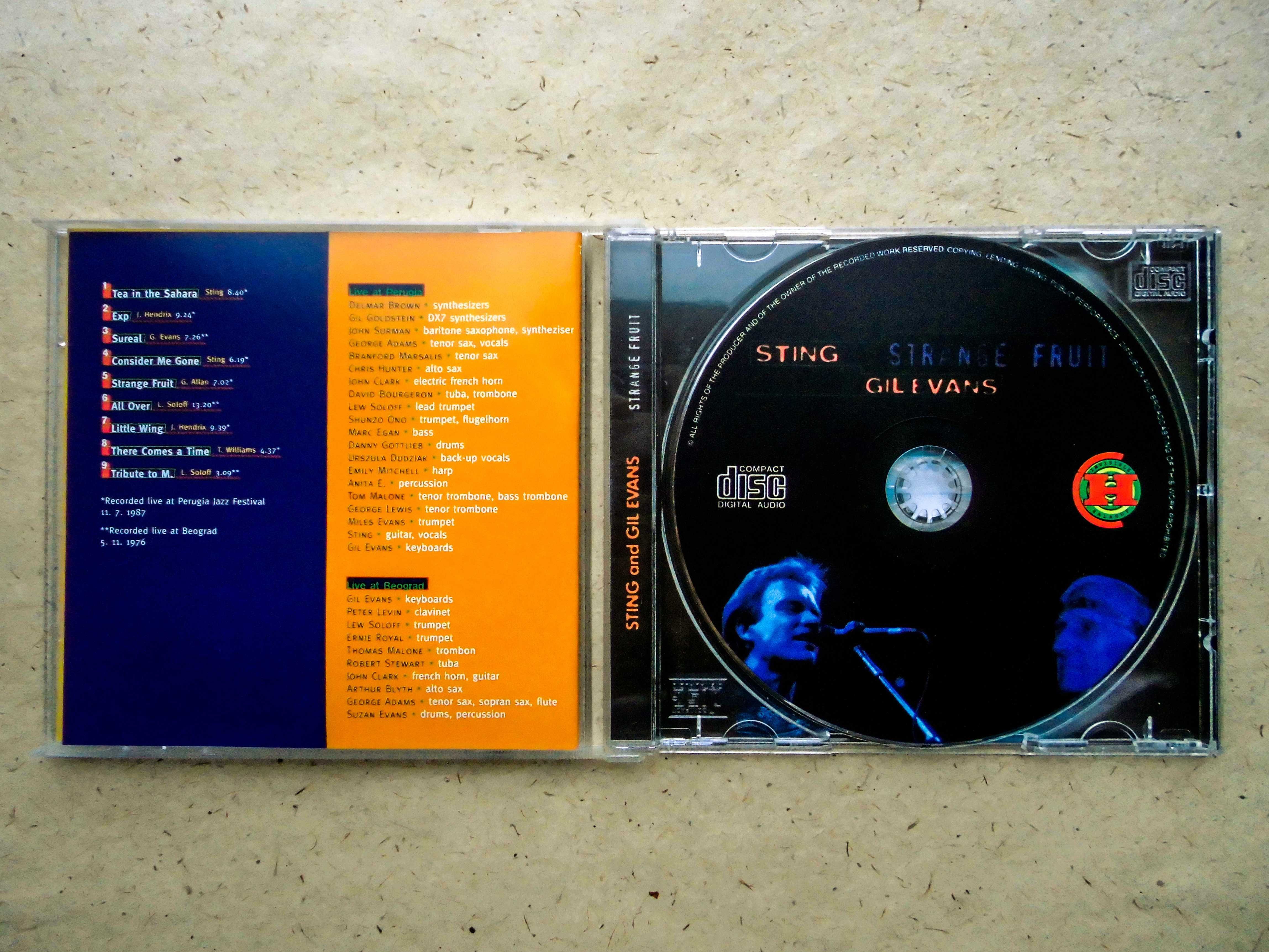 CD диск Sting and Gil Evans - Strange Fruit